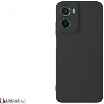 Silikoninis ploniausias dėklas su kameros apsauga - juodas (Motorola Moto G06/Moto G06 Power) Silikoninis ploniausias dėklas su kameros apsauga - juodas (Motorola Moto G06/Moto G06 Power)